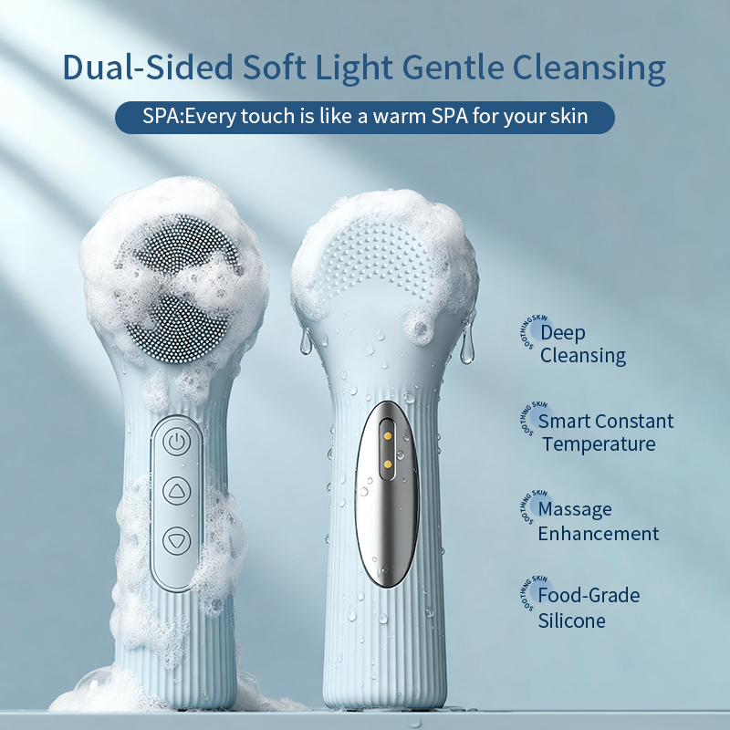 Silicone Face Scrubber Electric - Sikat Pembersih Silikon Isi Ulang Tahan
