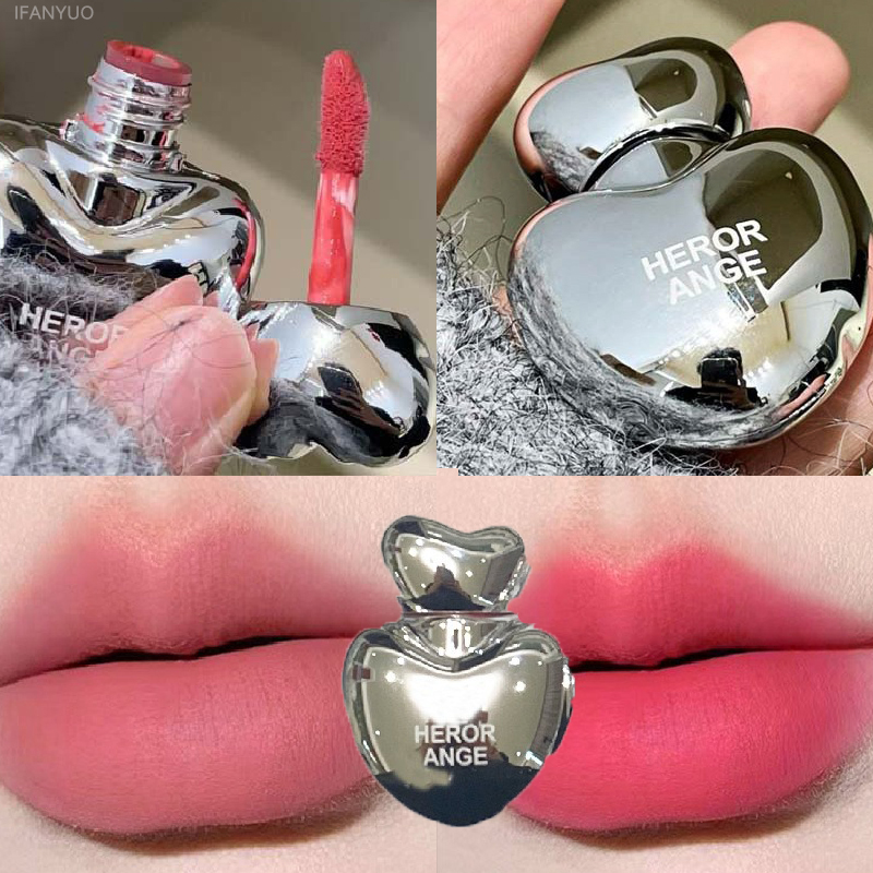 Matte Velvet Lip Tint Long Lasting - Lipstik Matte Halus Hati Persik Lip