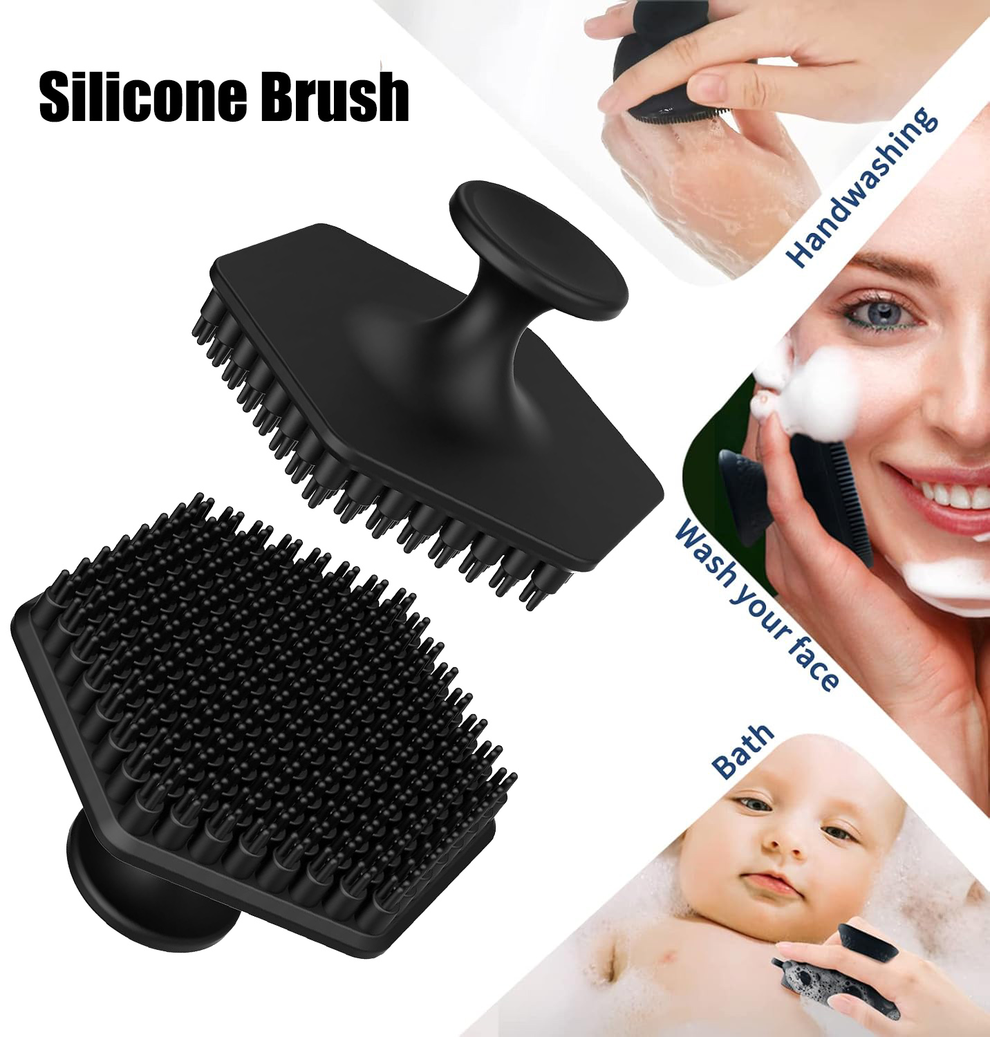 Silicone Face Scrubber Electric - Sikat Wajah Silikon untuk Pria, Sikat