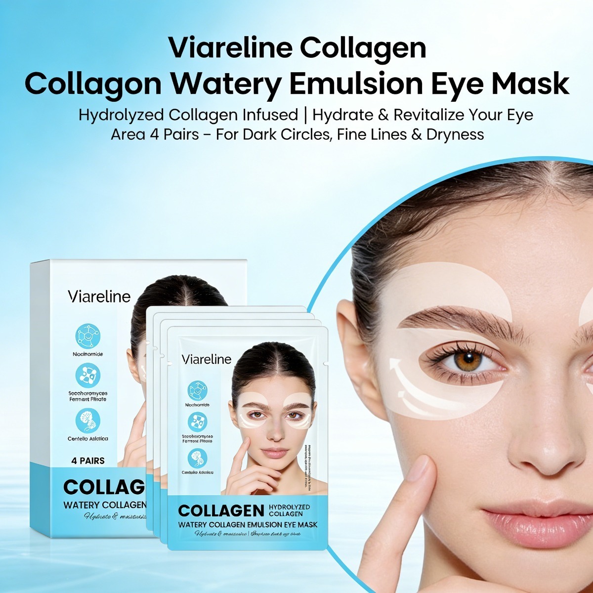 Collagen Under Eye Patches - Patch Kolagen untuk Mata Mengurangi Garis