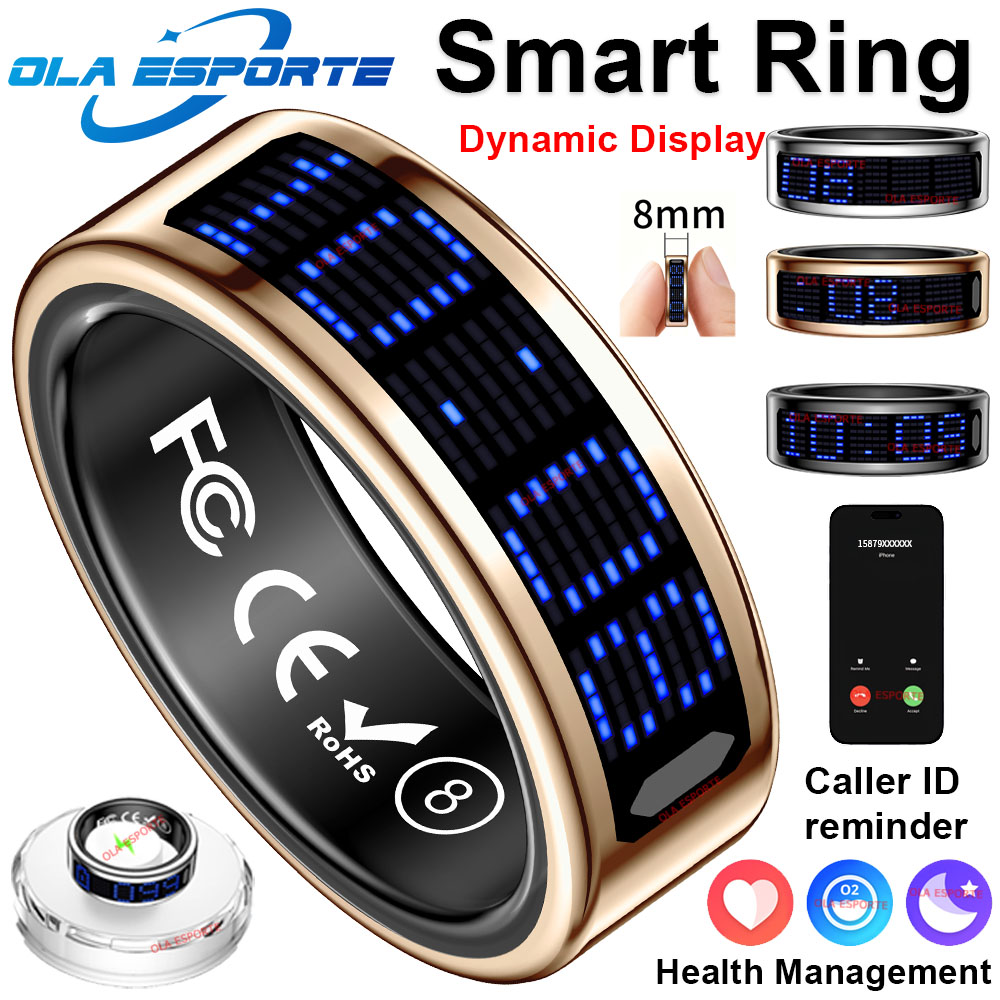 Health Monitors - Cincin Pintar Ultra-tipis Ringan Multifungsi dengan