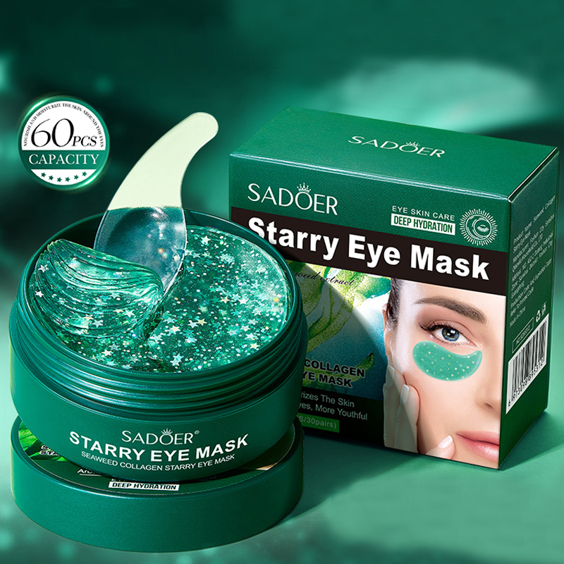 Collagen Under Eye Patches - 60 buah/kotak Masker Mata Kolagen Rumput