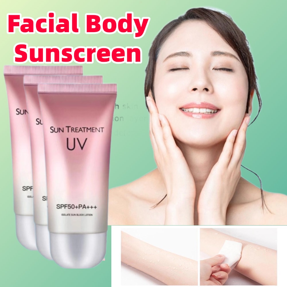 Spf 50 Waterproof Sunscreen - 60Ml Krim Tabir Surya Tubuh Wajah