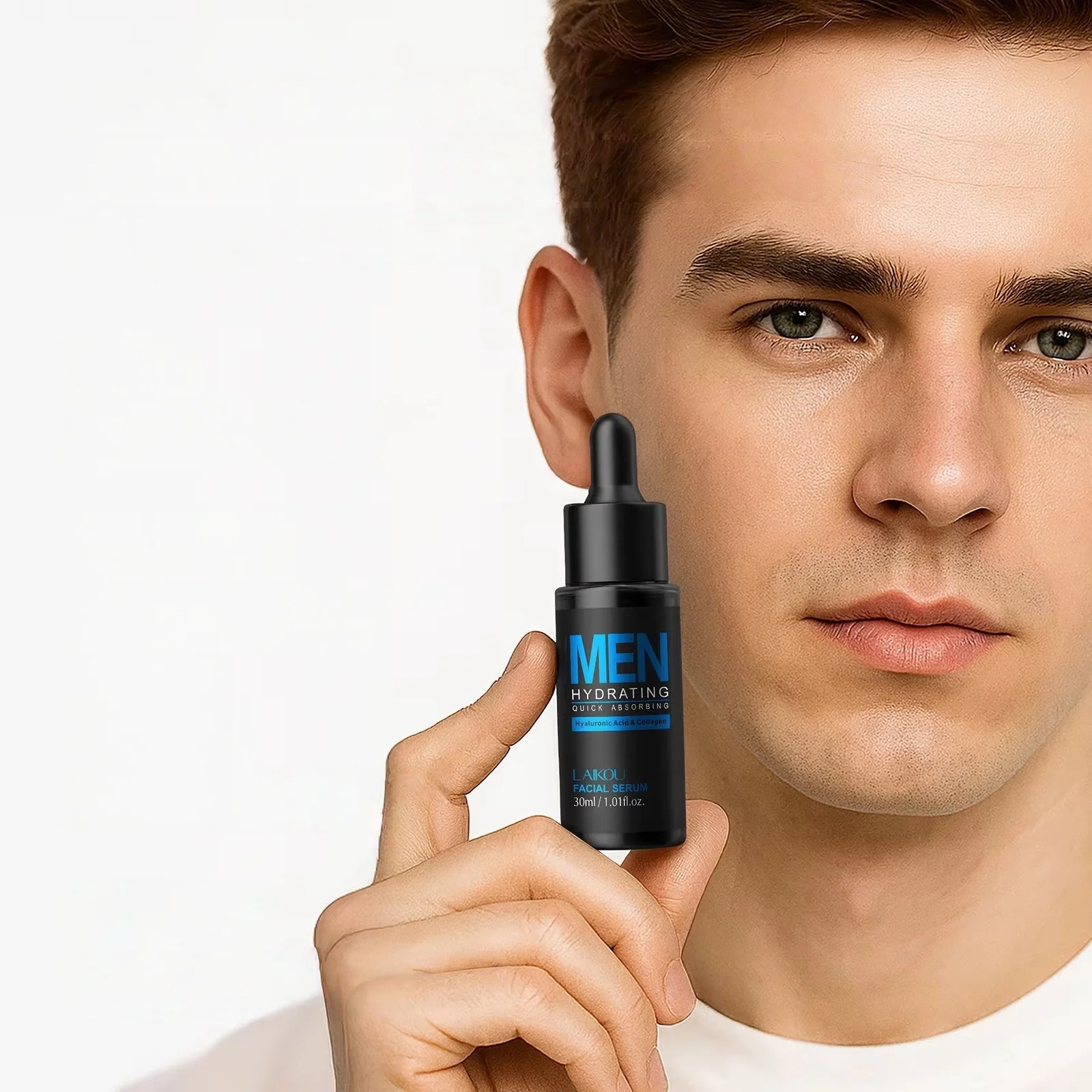 Hyaluronic Acid Facial Serum - Serum Wajah Pria 30Ml Pengontrol Minyak