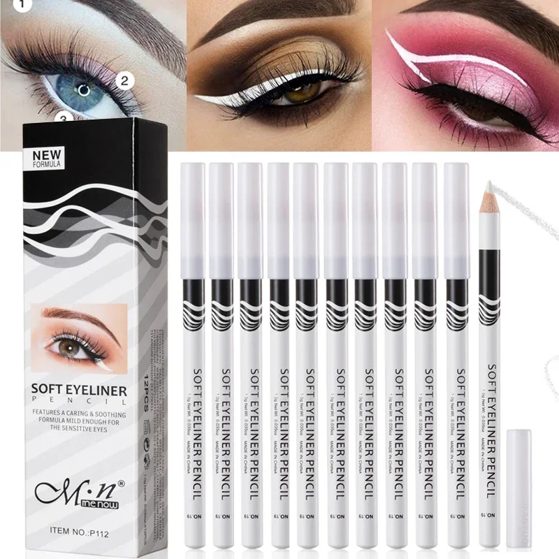 Waterproof Liquid Eyeliner Pen - Pensil Eyeliner putih, Perona mata halus