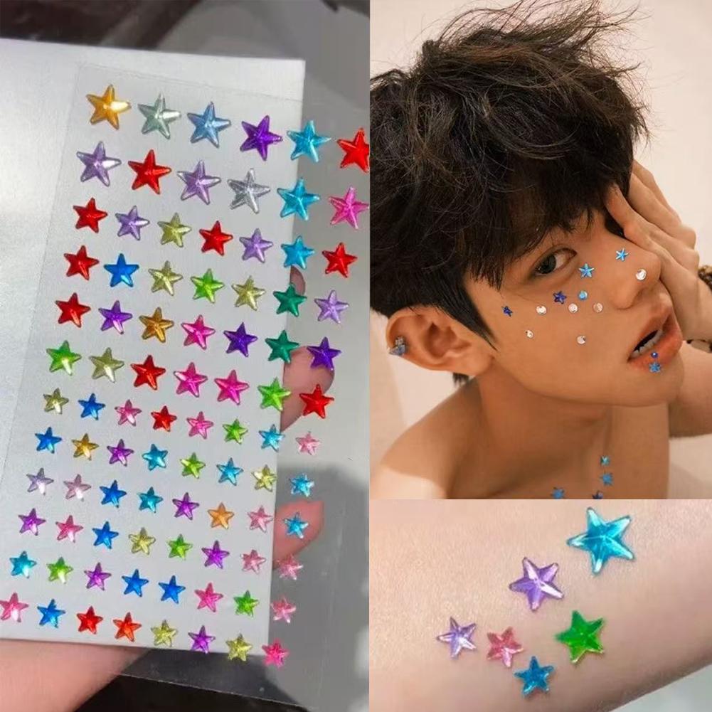 Nail Art - Stiker Permata Kristal Warna-warni Perekat Sendiri