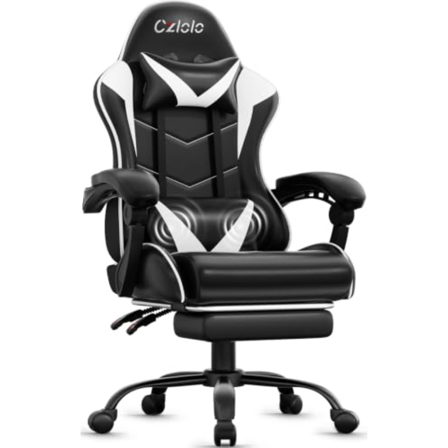 Massage - Kursi Gaming dengan Sandaran Kaki, Gaya