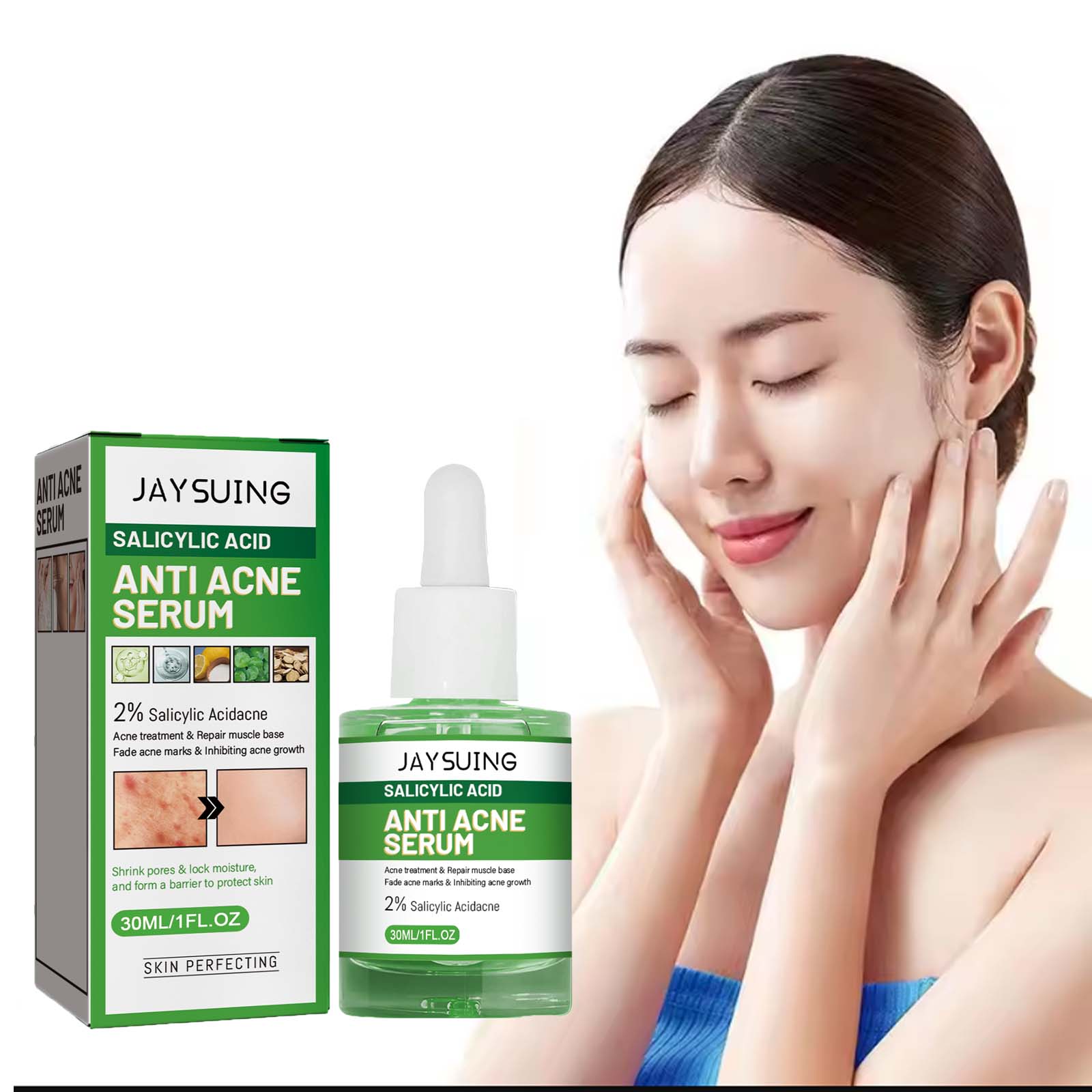 Serum Wajah Anti Jerawat Asam  - Salicylic Acid Blackhead Remover ulasan dan harga