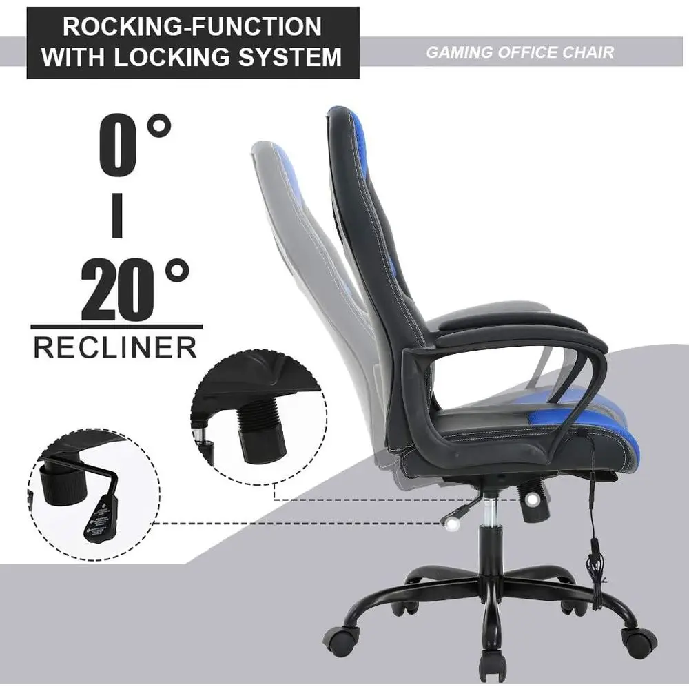 Kursi Gaming Ergonomis dari Ku - Massage ulasan dan harga
