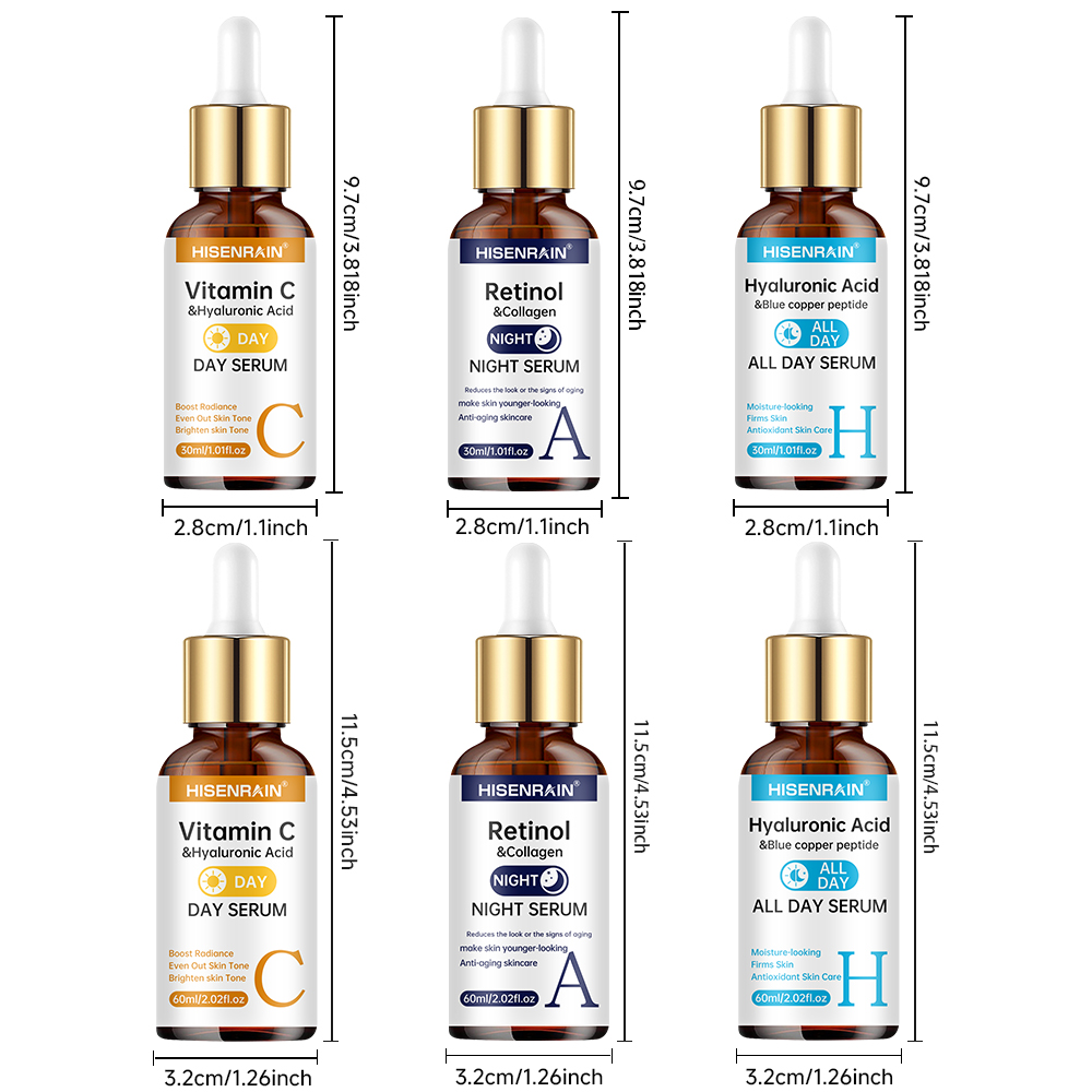 Serum Duo HISENRAIN Vitamin C  - Hyaluronic Acid Facial Serum ulasan dan harga