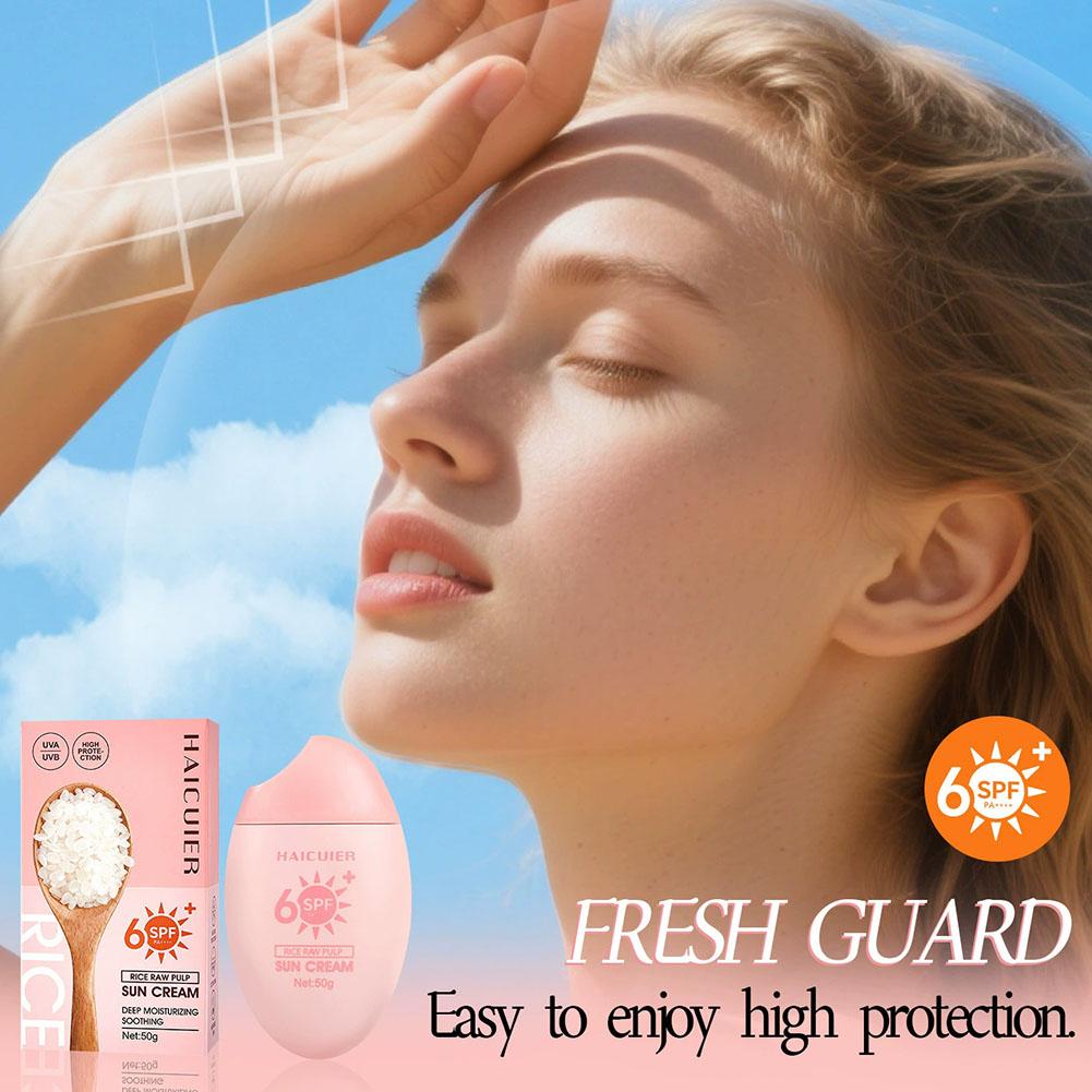 SPF50+ Tabir Surya Beras Menta - Spf 50 Waterproof Sunscreen ulasan dan harga