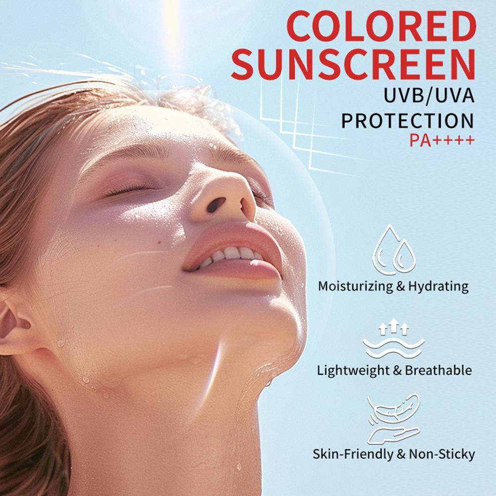 Krim Tabir Surya Berwarna Mult - Spf 50 Waterproof Sunscreen ulasan dan harga