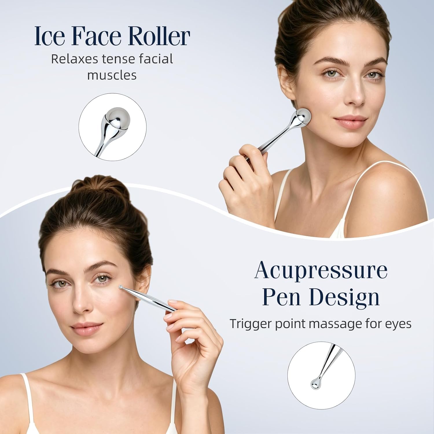 Roller Wajah Logam untuk Mata  - Face Ice Roller Puffiness ulasan dan harga