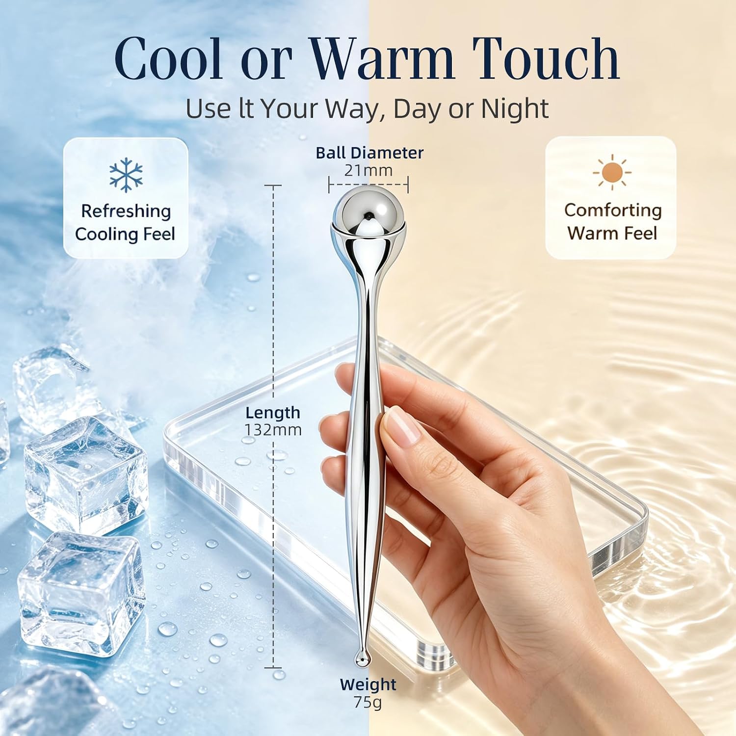 Roller Wajah Logam untuk Mata  - Face Ice Roller Puffiness ulasan dan harga