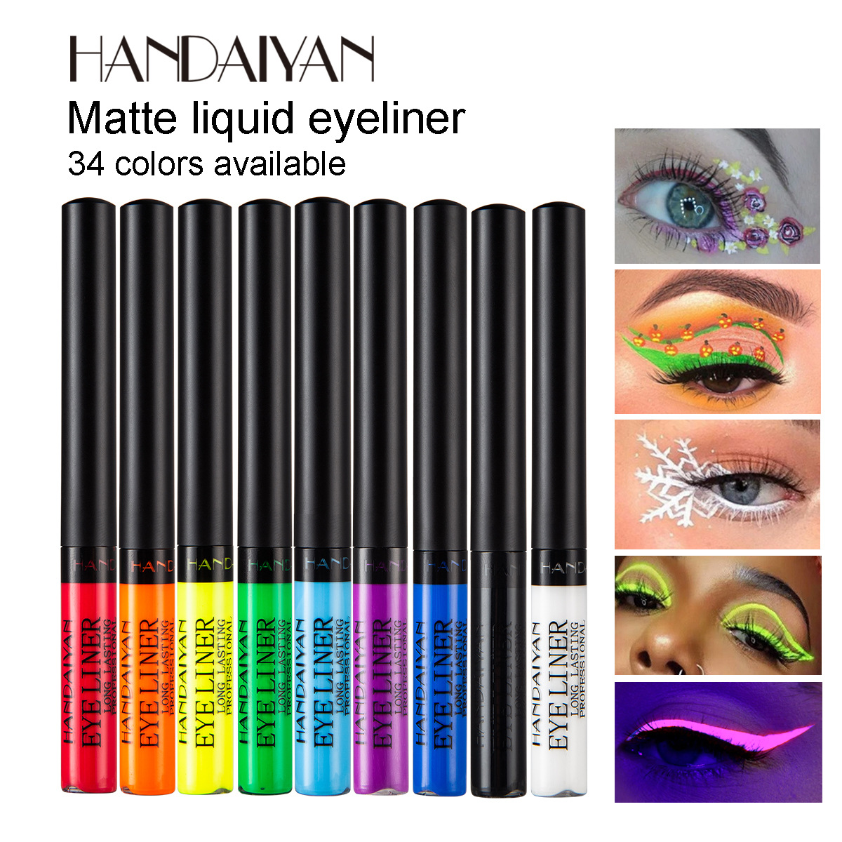 Pena Eyeliner Cahaya UV Neon P - Waterproof Liquid Eyeliner Pen ulasan dan harga