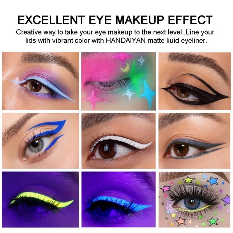 Pena Eyeliner Cahaya UV Neon P - Waterproof Liquid Eyeliner Pen ulasan dan harga