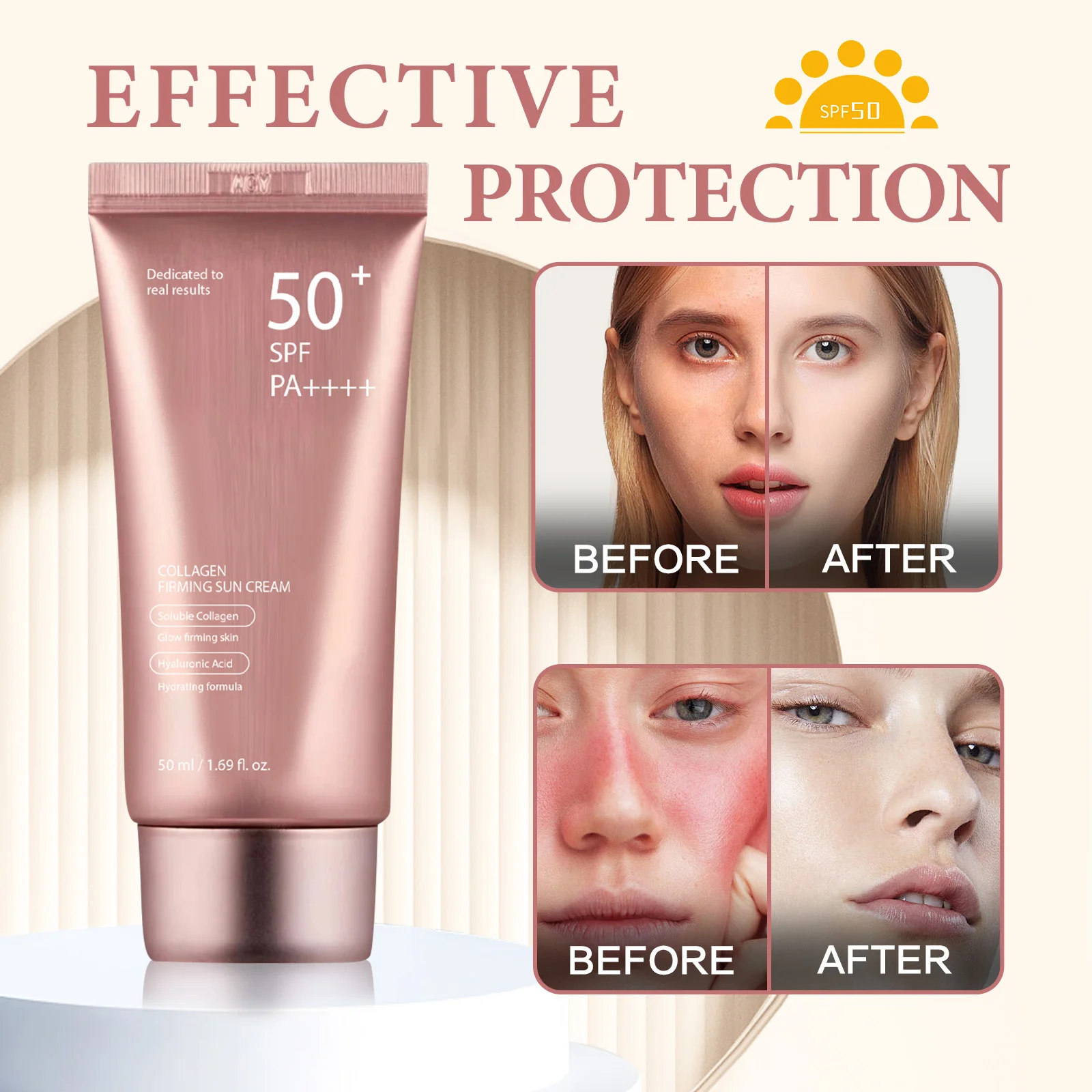 Tabir Surya SPF50 PA+++ Krim T - Spf 50 Waterproof Sunscreen ulasan dan harga