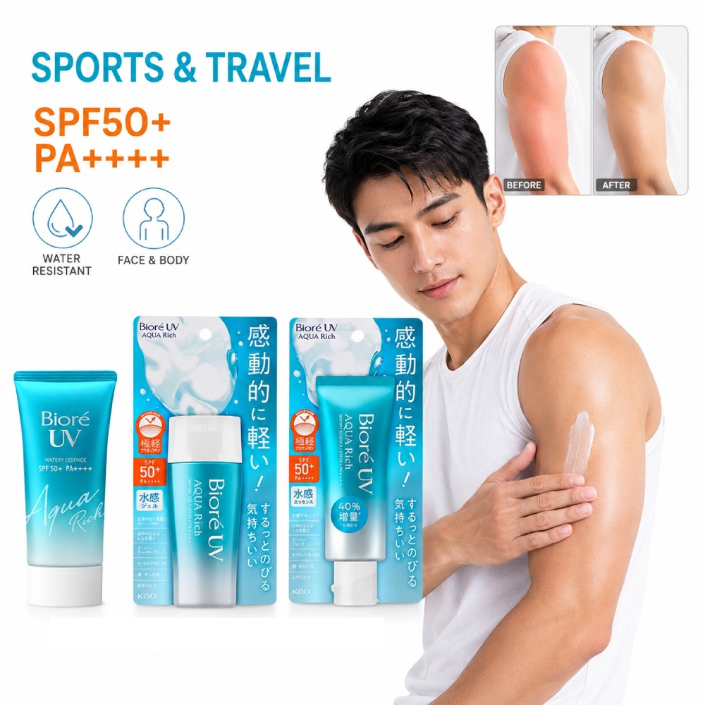 Birou Losion Tabir Surya Tahan - Spf 50 Waterproof Sunscreen ulasan dan harga