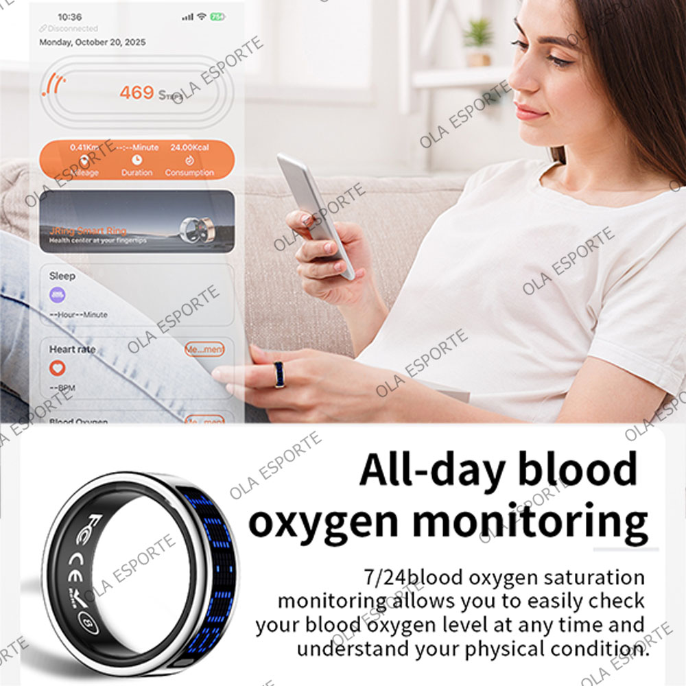 Cincin Pintar Ultra-tipis Ring - Health Monitors ulasan dan harga