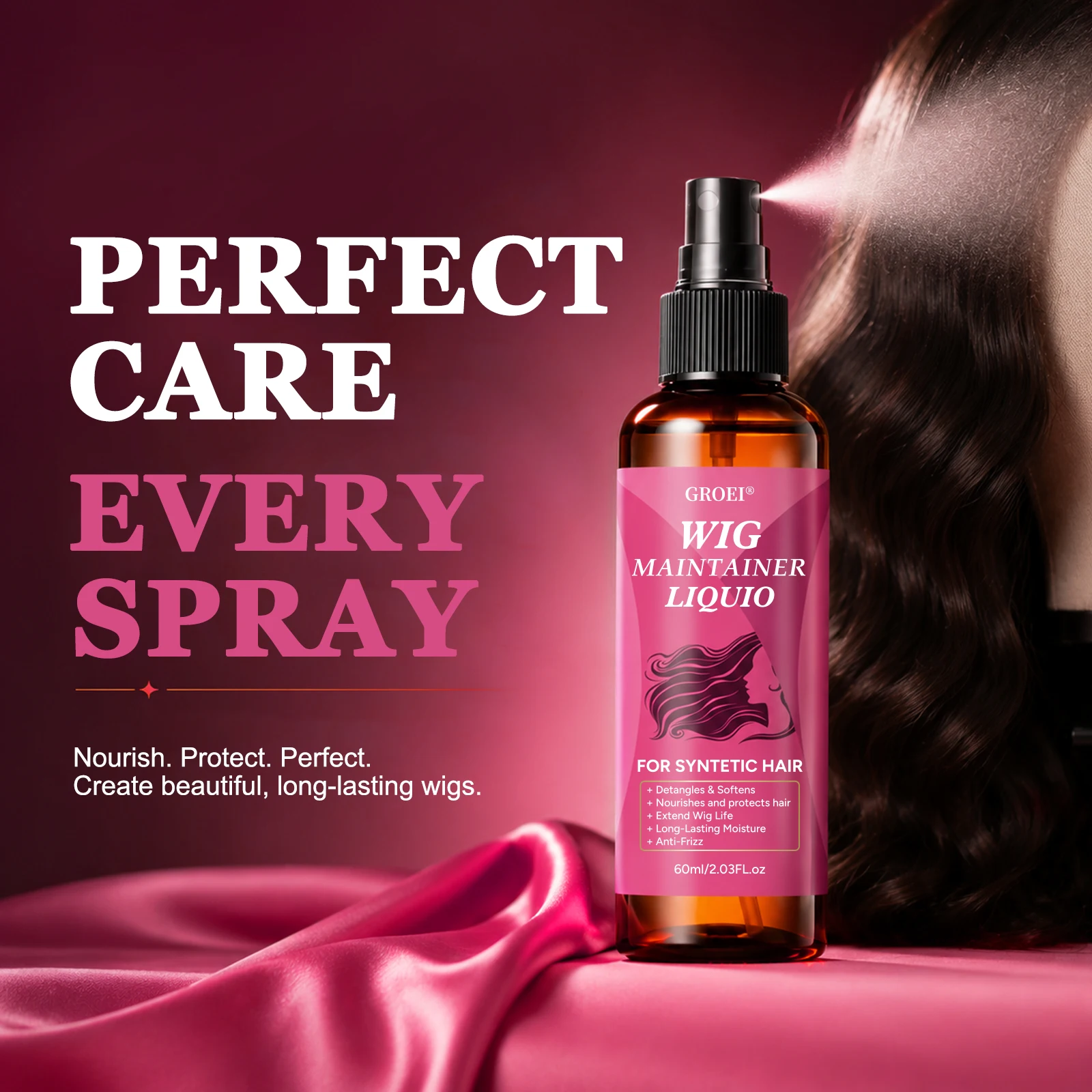 GROEI Semprotan Perawatan Wig  - Hair Care ulasan dan harga