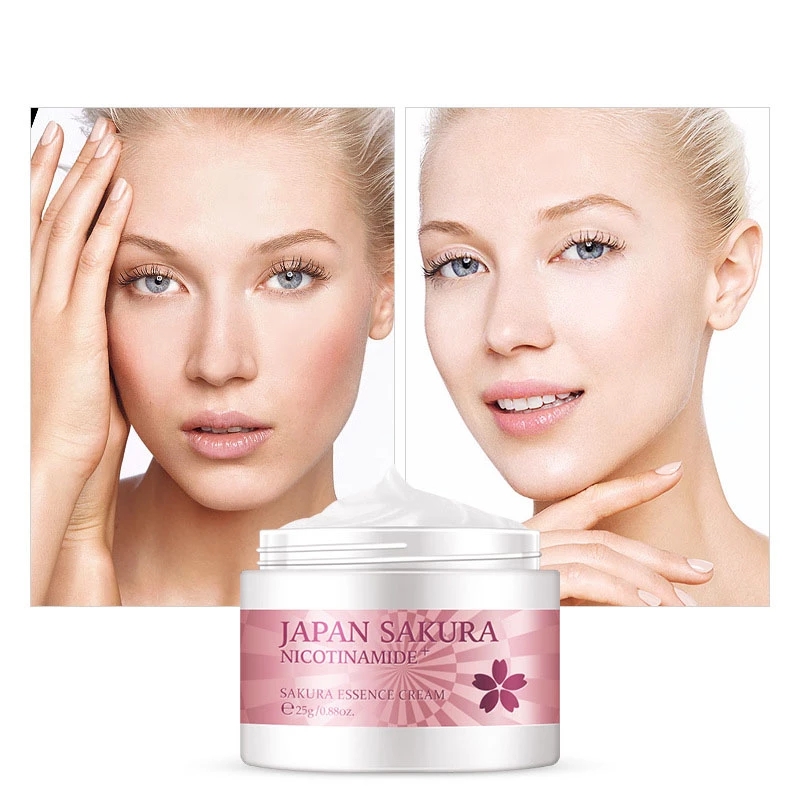LAIKOU Serum Sakura dan krim w - Niacinamide Pore Shrinking Essence ulasan dan harga