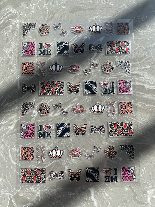 Stiker Mini PVC Motif Kawaii u - Nail Art ulasan dan harga