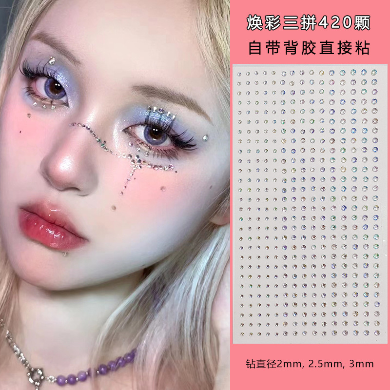 Berlian Imitasi Putih 2mm 3mm  - Nail Art ulasan dan harga