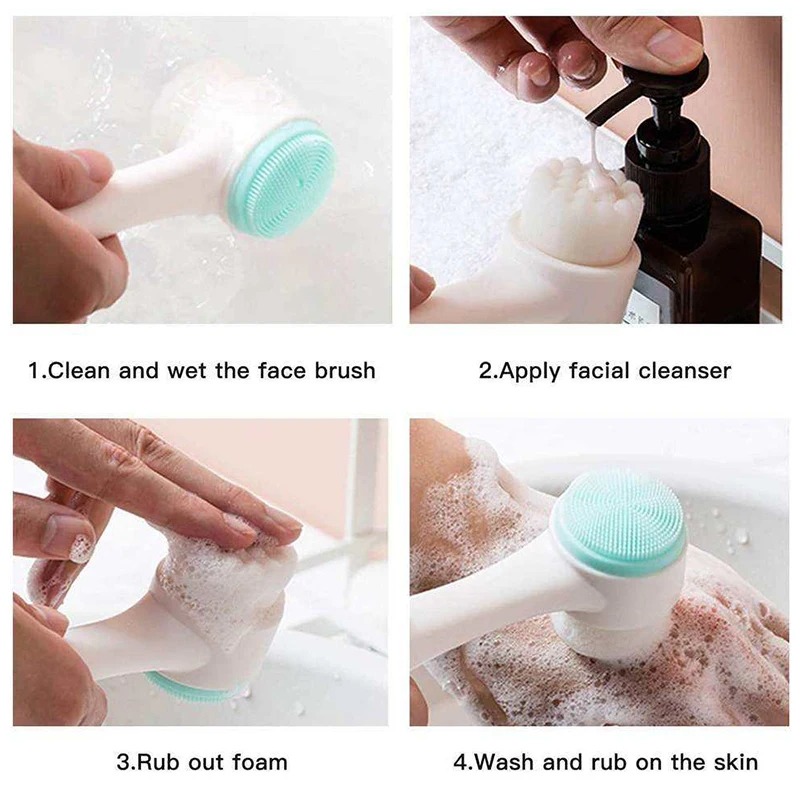 Sikat Pembersih Wajah Manual D - Silicone Face Scrubber Electric ulasan dan harga