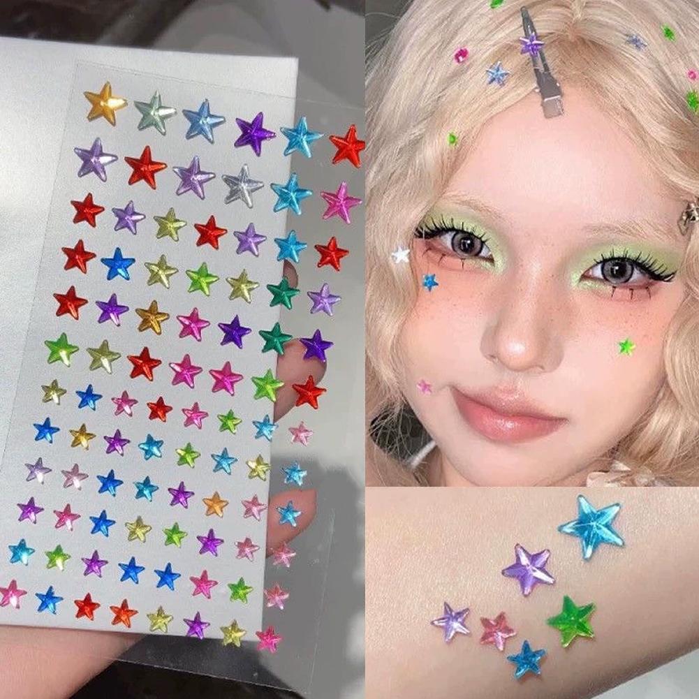 Stiker Permata Kristal Warna-w - Nail Art ulasan dan harga
