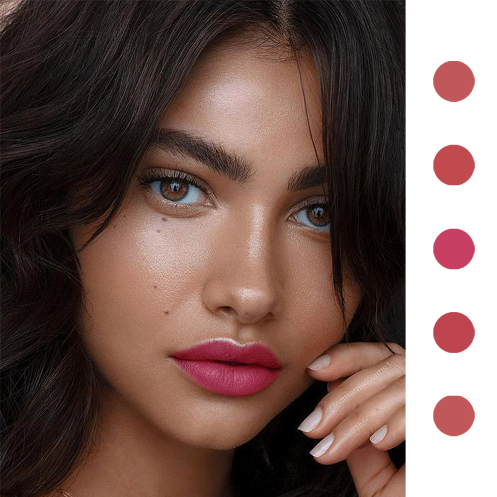 DNM 18 Warna Lip Gloss Matte V - Matte Velvet Lip Tint Long Lasting ulasan dan harga