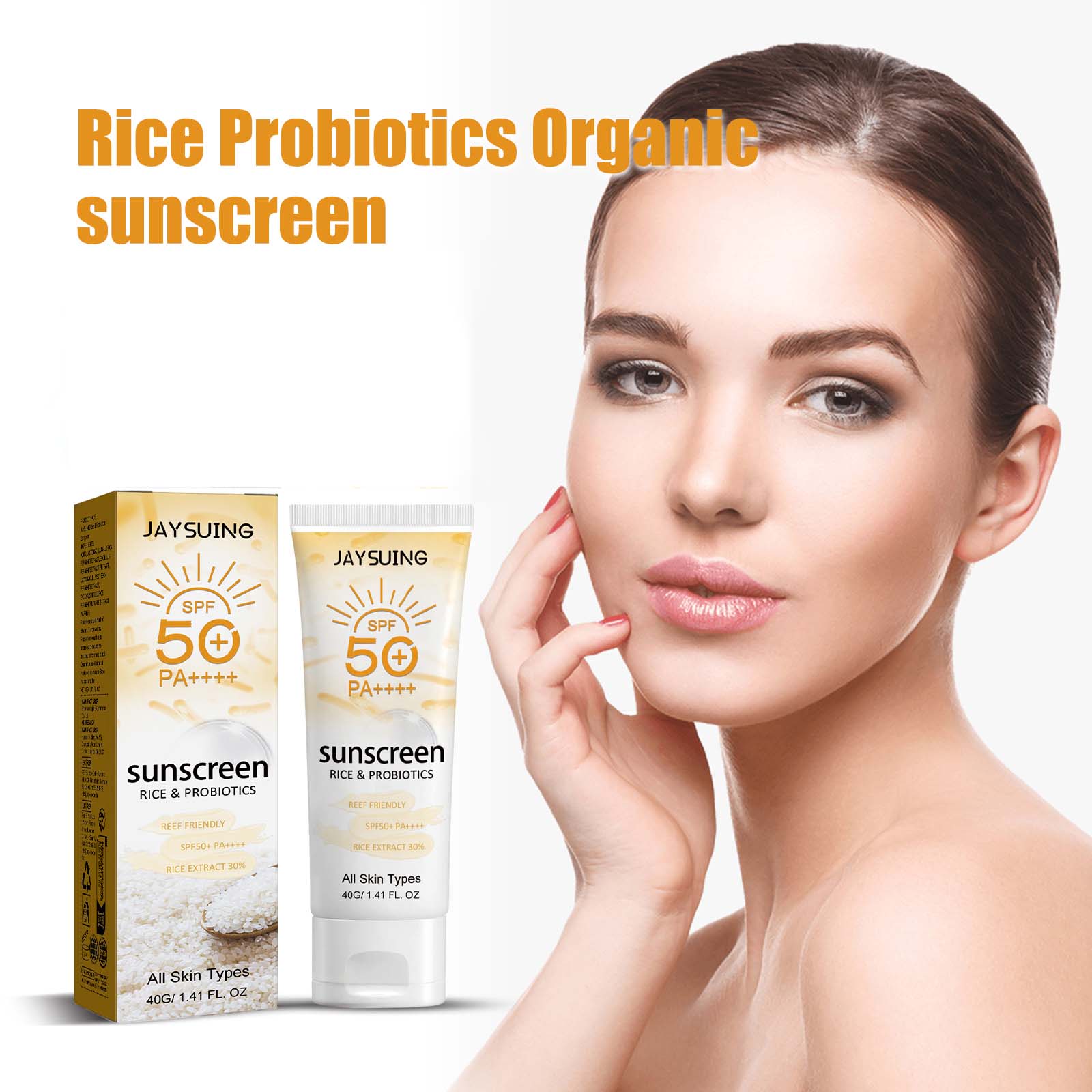 Tabir Surya Beras Organik Prob - Spf 50 Waterproof Sunscreen ulasan dan harga