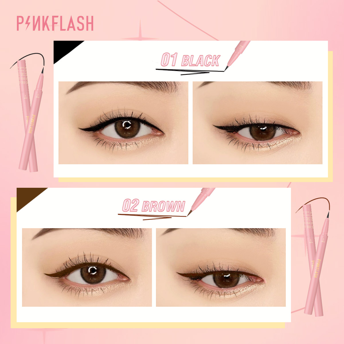 PINKFLASH Pensil Eyeliner Cair - Waterproof Liquid Eyeliner Pen ulasan dan harga