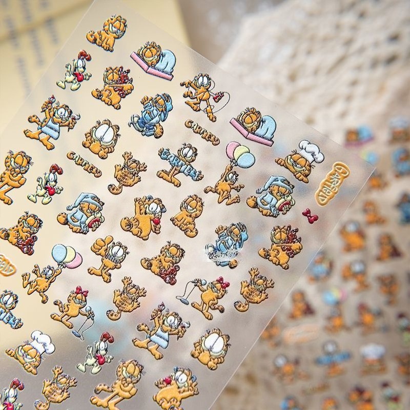 Stiker Seni Kuku Garfield Baru - Nail Art ulasan dan harga