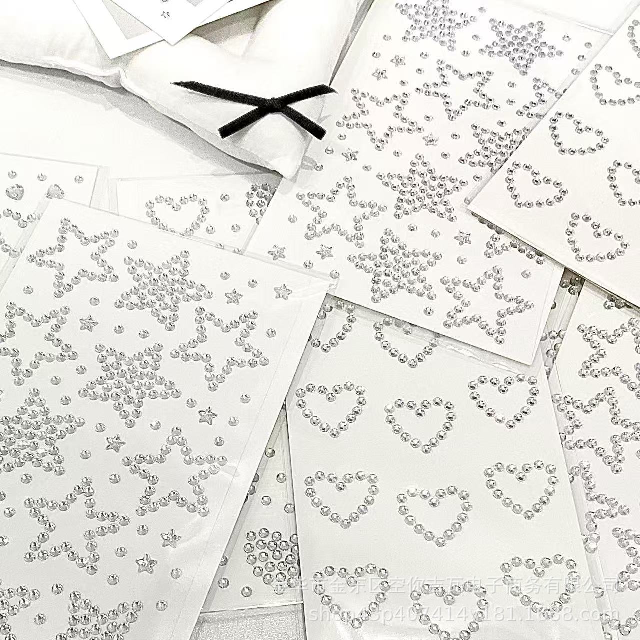 Stiker Hati Bintang Perak Berh - Nail Art ulasan dan harga