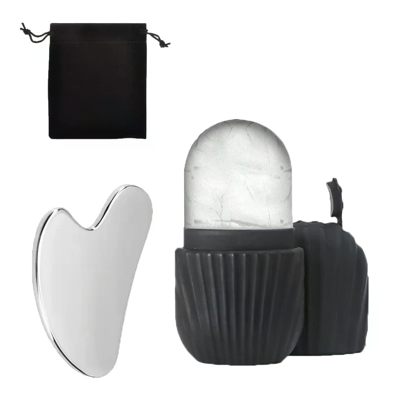 Kit Roller Es Wajah Gua Sha St - Face Ice Roller Puffiness ulasan dan harga