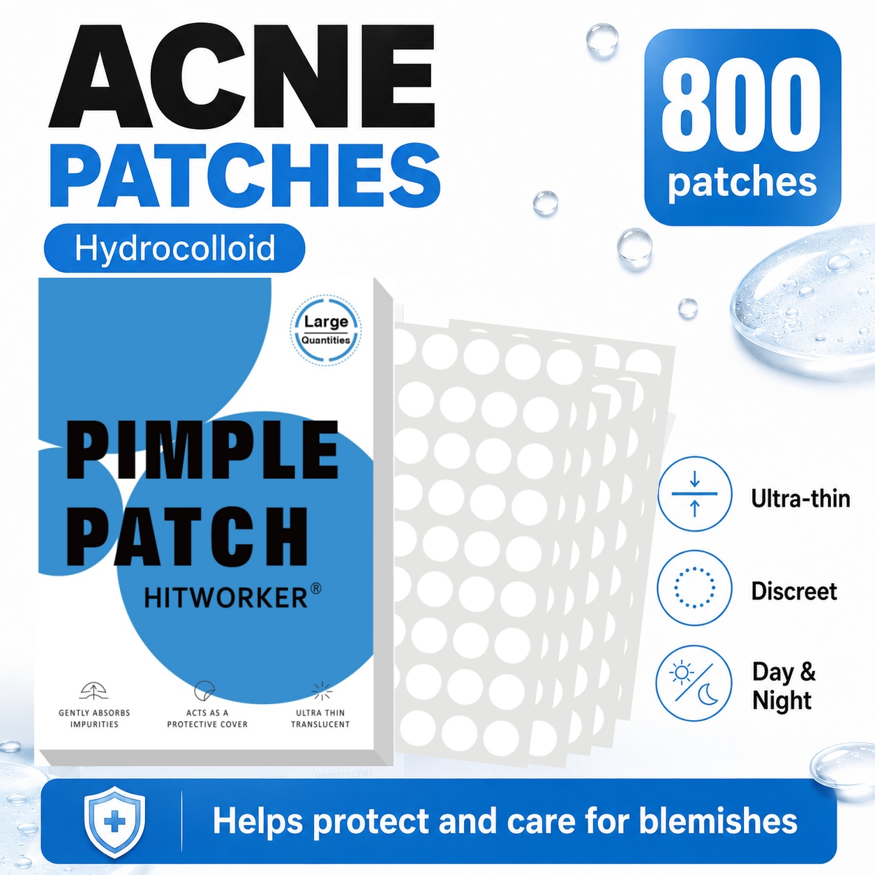 800Pcs Plester Jerawat Hidroko - Skincare ulasan dan harga