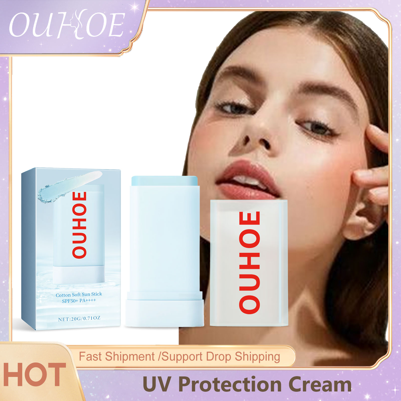 OUHOE krim pelindung UV Spf 50 - Spf 50 Waterproof Sunscreen ulasan dan harga