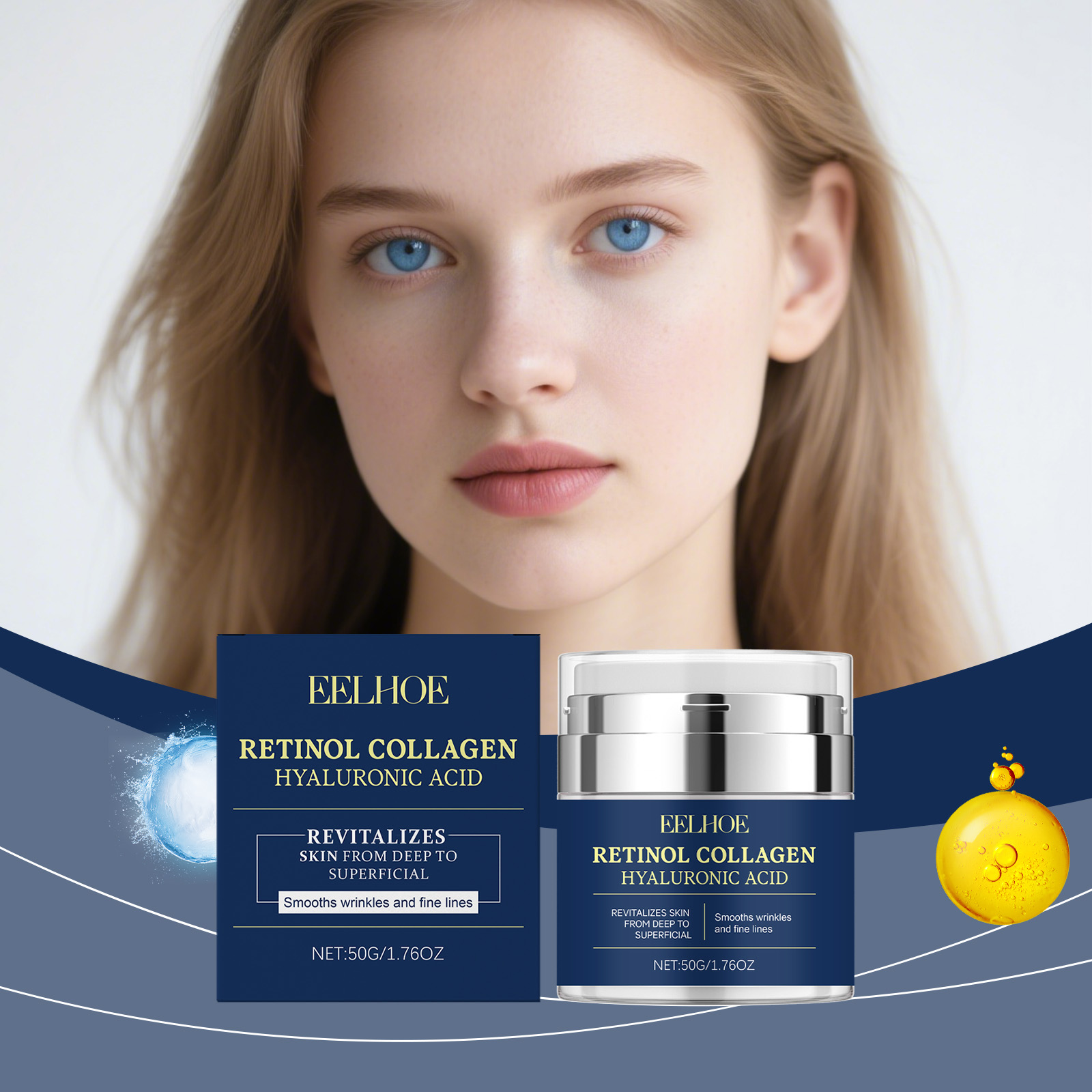 EELHOE Krim Retinol Kolagen Pe - Retinol Anti Wrinkle Cream ulasan dan harga