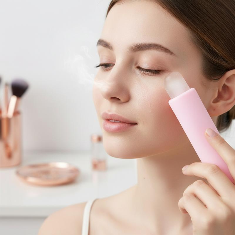 Cetakan Es Batu Silikon Bentuk - Face Ice Roller Puffiness ulasan dan harga