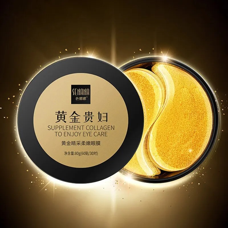 Masker pelembap wajah emas, 60 - Collagen Under Eye Patches ulasan dan harga