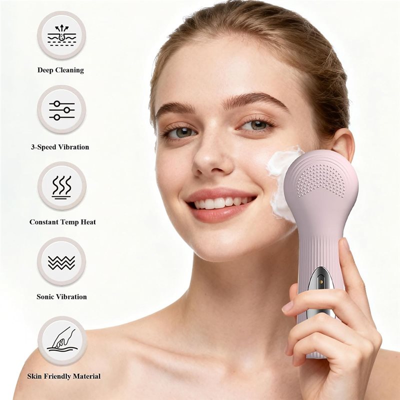 B15C Sikat Pembersih Wajah Ele - Silicone Face Scrubber Electric ulasan dan harga